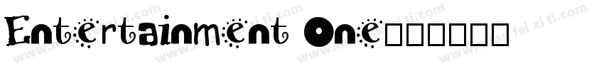 Entertainment One字体转换
